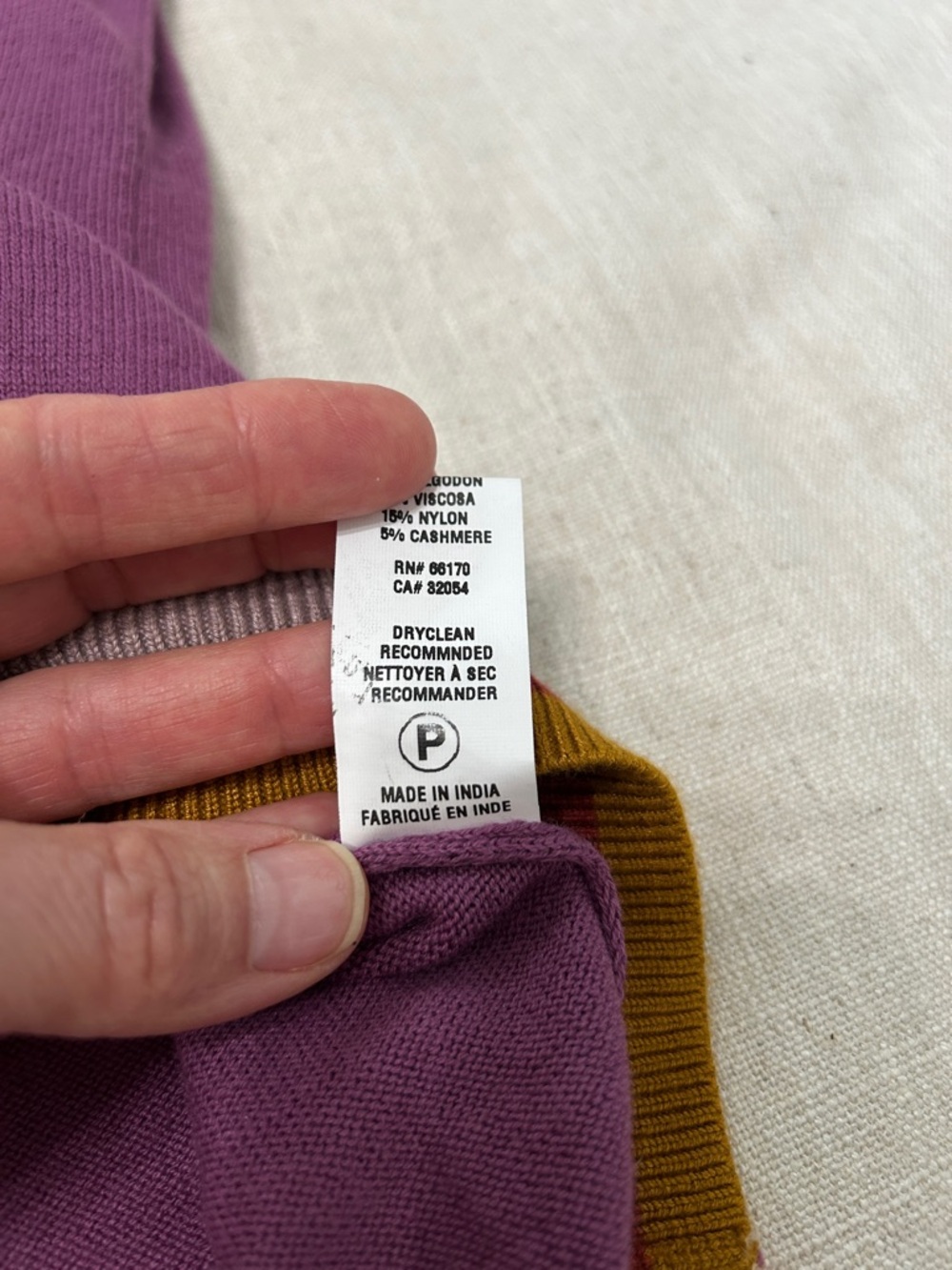 Bl^nk London Sweater Women’s XL Purple Bohemian Crewneck Pullover - Picture 14 of 16